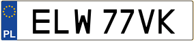 Trailer License Plate